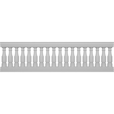 Ekena Millwork Fiberthane Hamilton Balustrade Railing Kit Style M (6 7/8" On-Center Spacing to Pass 4" Sphere Code) BALK35X120HMM